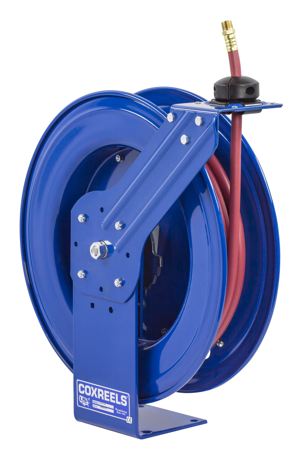 

Coxreels Hose Reel Low Pressure Spring Rewind with Super Hub 1/2" ID 100' 300 PSI