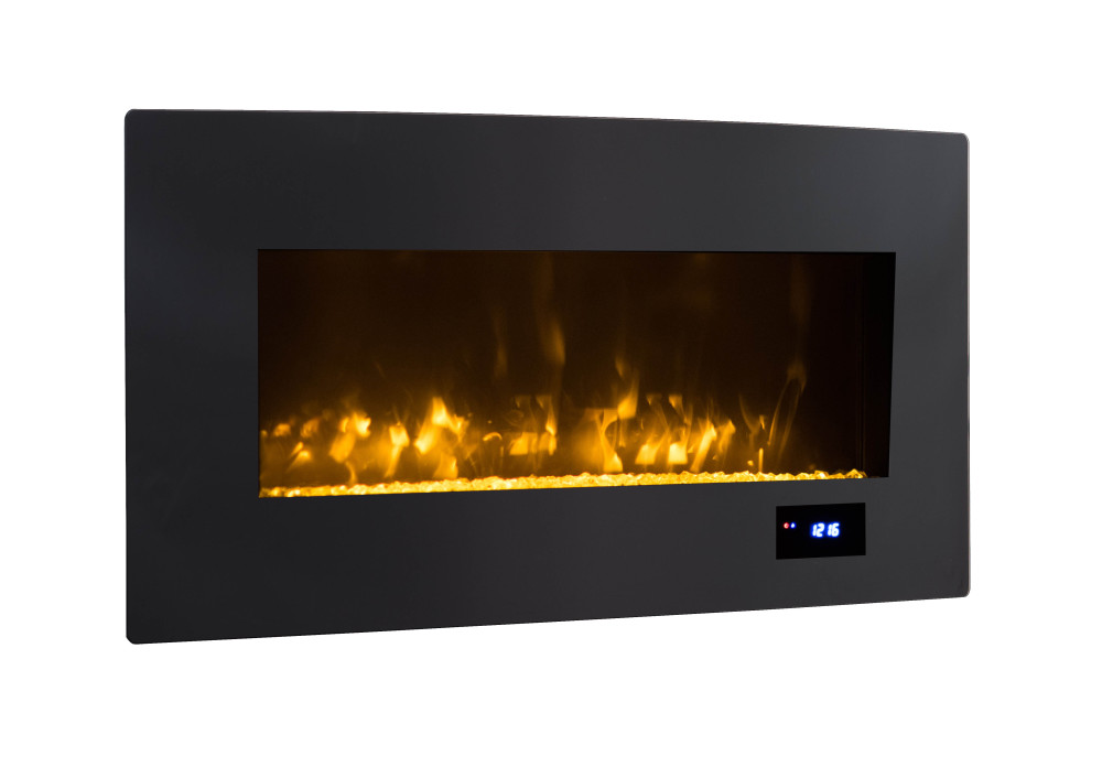 Hearthpro 36" Convex Curved Wall/Stand Fireplace