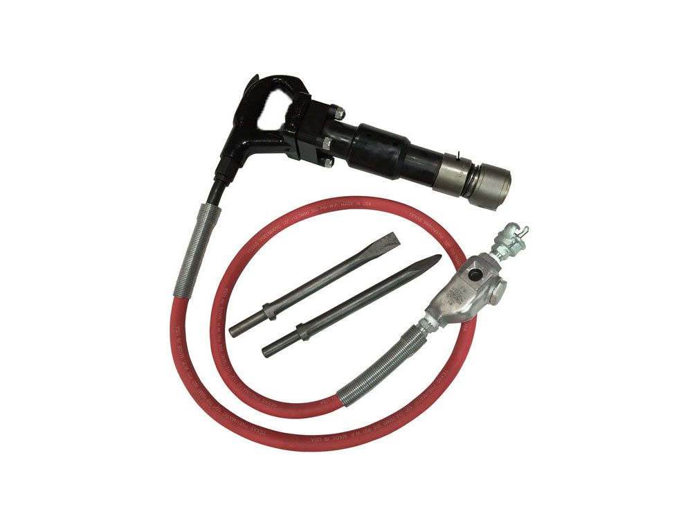 Texas Pneumatic Tools 3 In. Stroke 4-Bolt Round Bushing Chipping Hammer