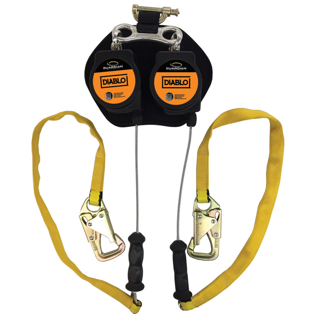 

Guardian Fall Protection 8' Self-Retracting Lifeline with Steel Tie-Back Hook