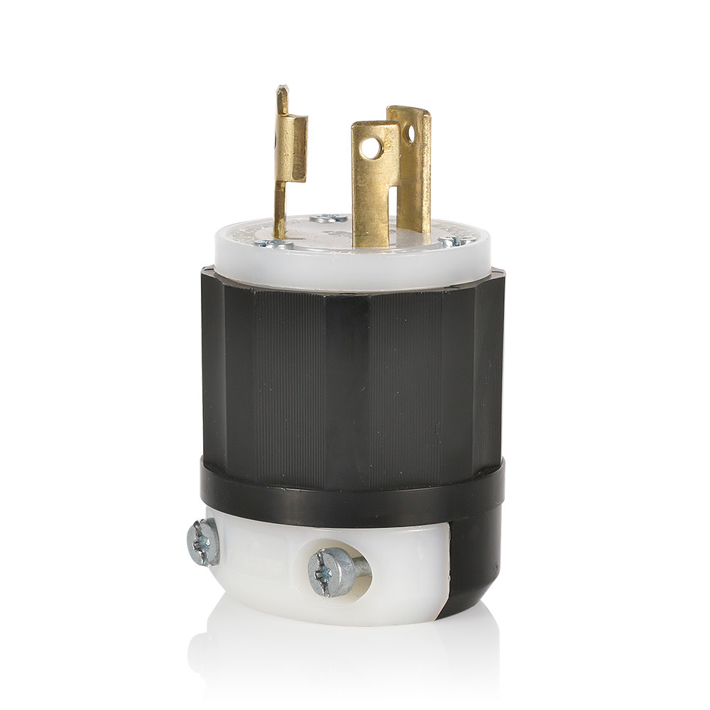 

Leviton Locking Plug 30A 125V 2 Pole 3 Wire Black & White Nylon