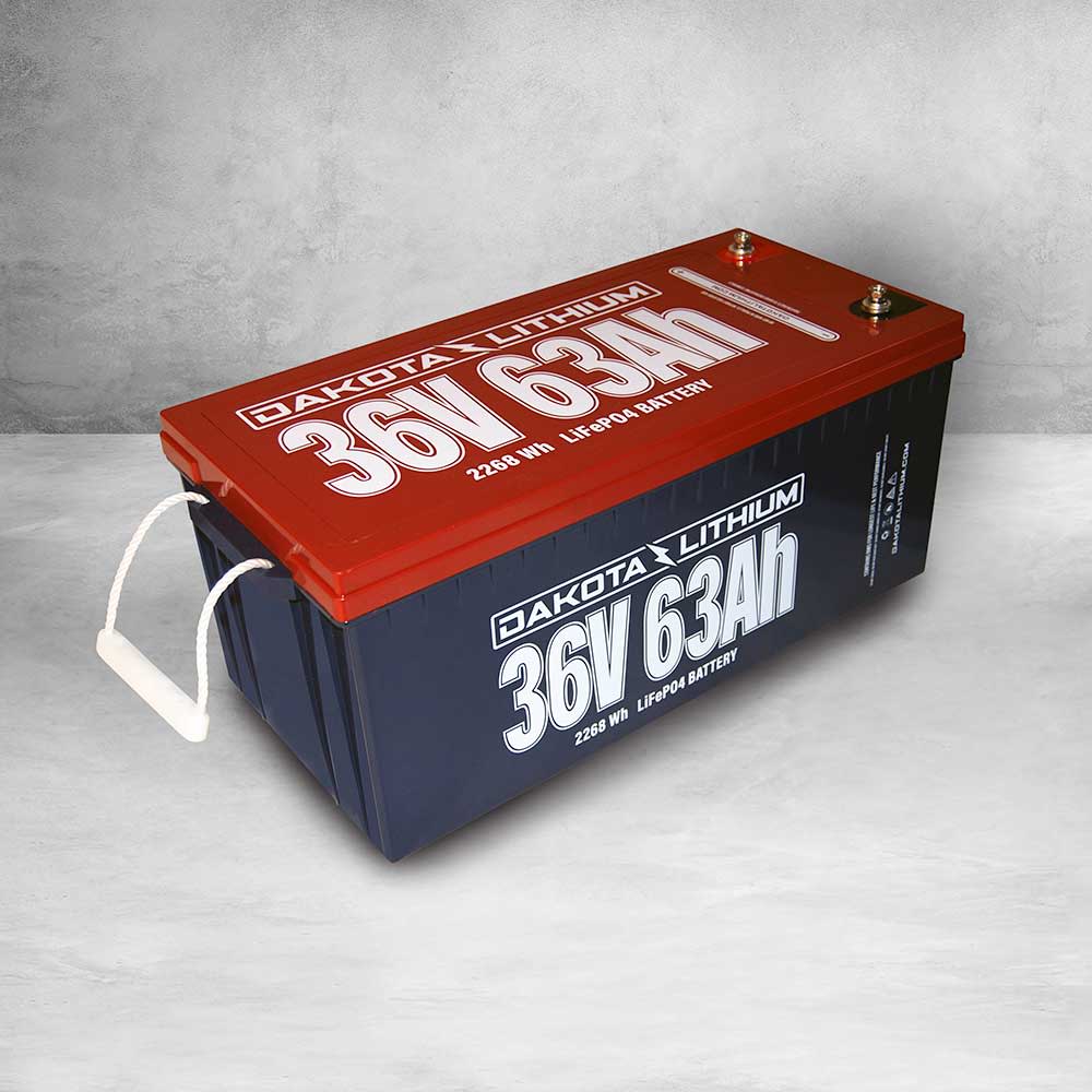 

Dakota Lithium Battery with Charger 36V 63Ah Deep Cycle LiFePO4