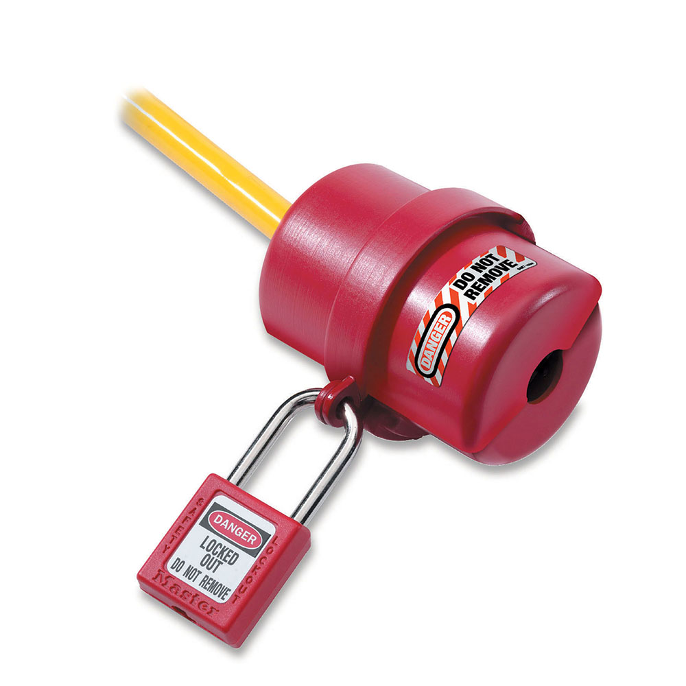 

Master Lock Rotating Red Electrical Plug Lockout For 120V and 240V Plugs