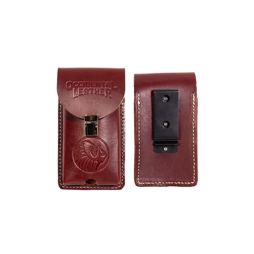 

Occidental Leather Red Clip On XL Leather Phone Holster XL