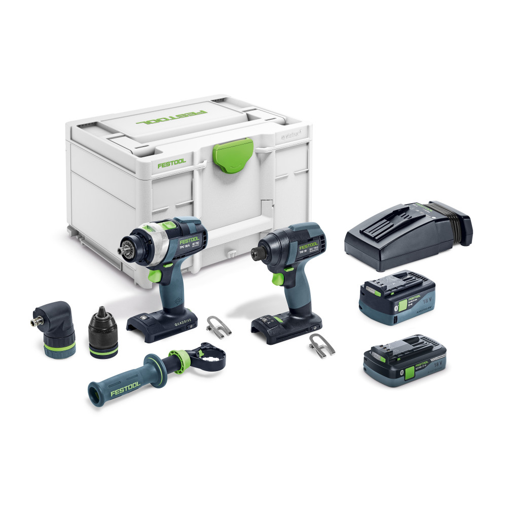 Festool TID 18 Impact Driver & TPC 18 Percussion Drill Bit Set