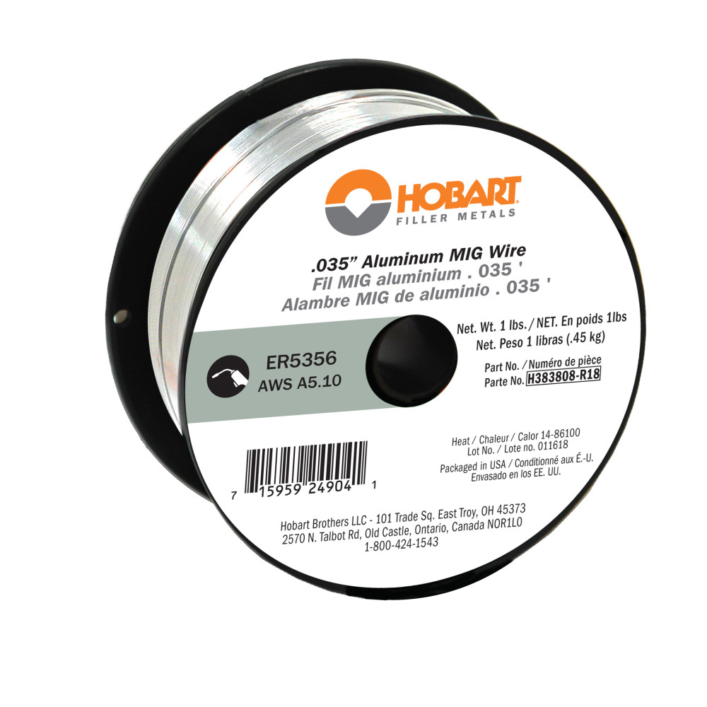 

Hobart ER4043 General Purpose Aluminum MIG Welding Wire 0.035"