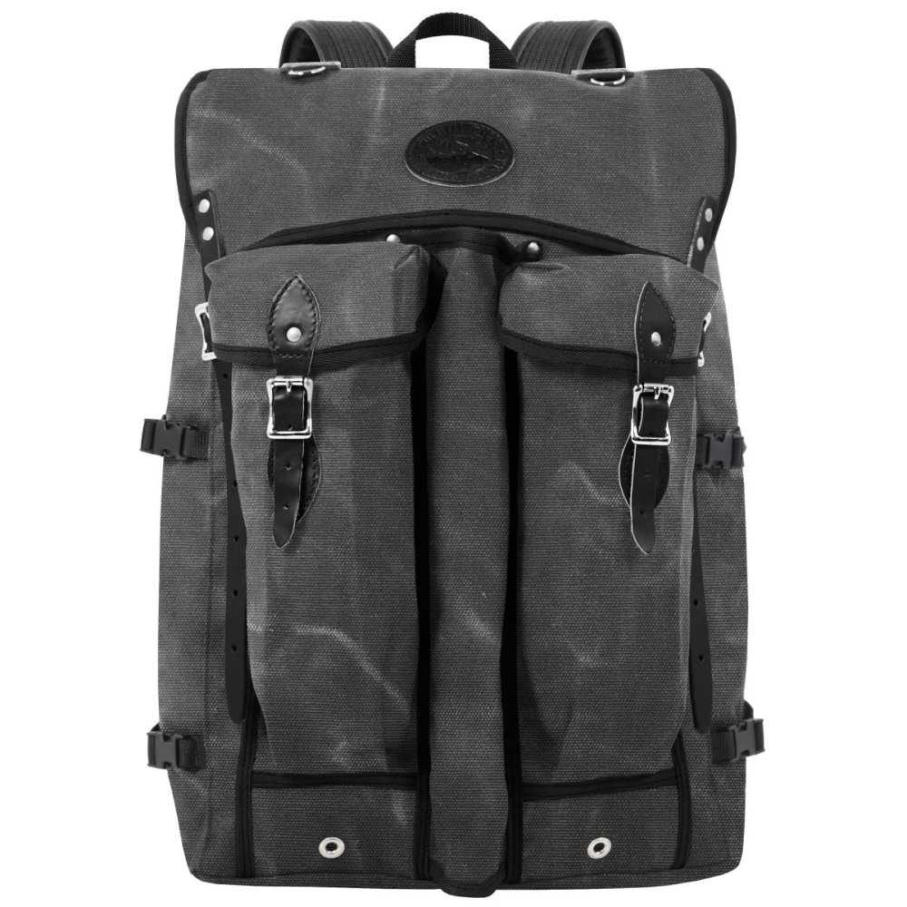 

Duluth Pack 57 Liter Capacity Wax Gray Canvas Bushcrafter Backpack