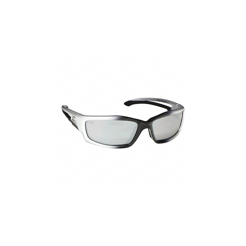 

Edge Kazbek Safety Glasses Silver/Black Frame Silver Mirror Lens