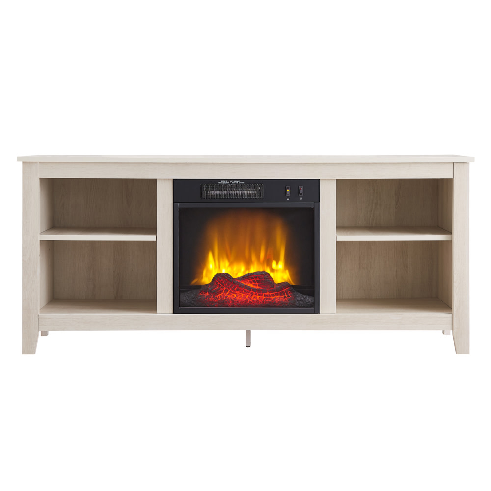 Hearthpro Open Abrasive Grain Coat Console Media Electric Fireplace