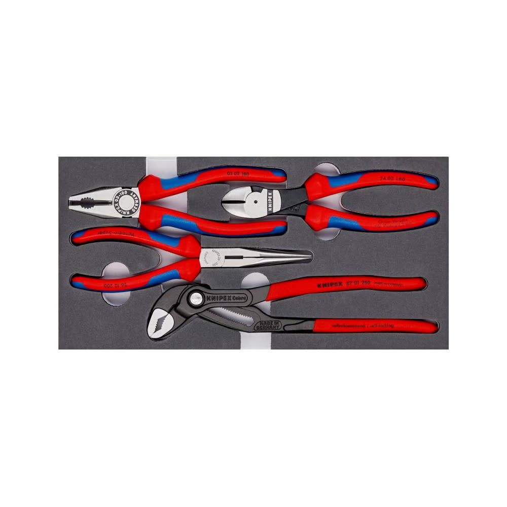

Knipex Basic Pliers Set in Foam Tray 4pc