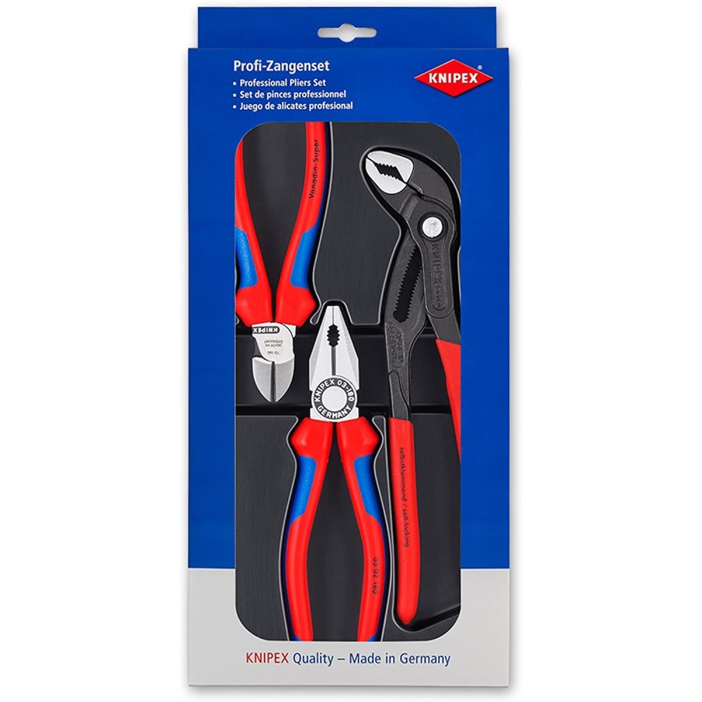 

Knipex Bestseller Pliers Set in Plastic Deep Drawn Tray 3pc