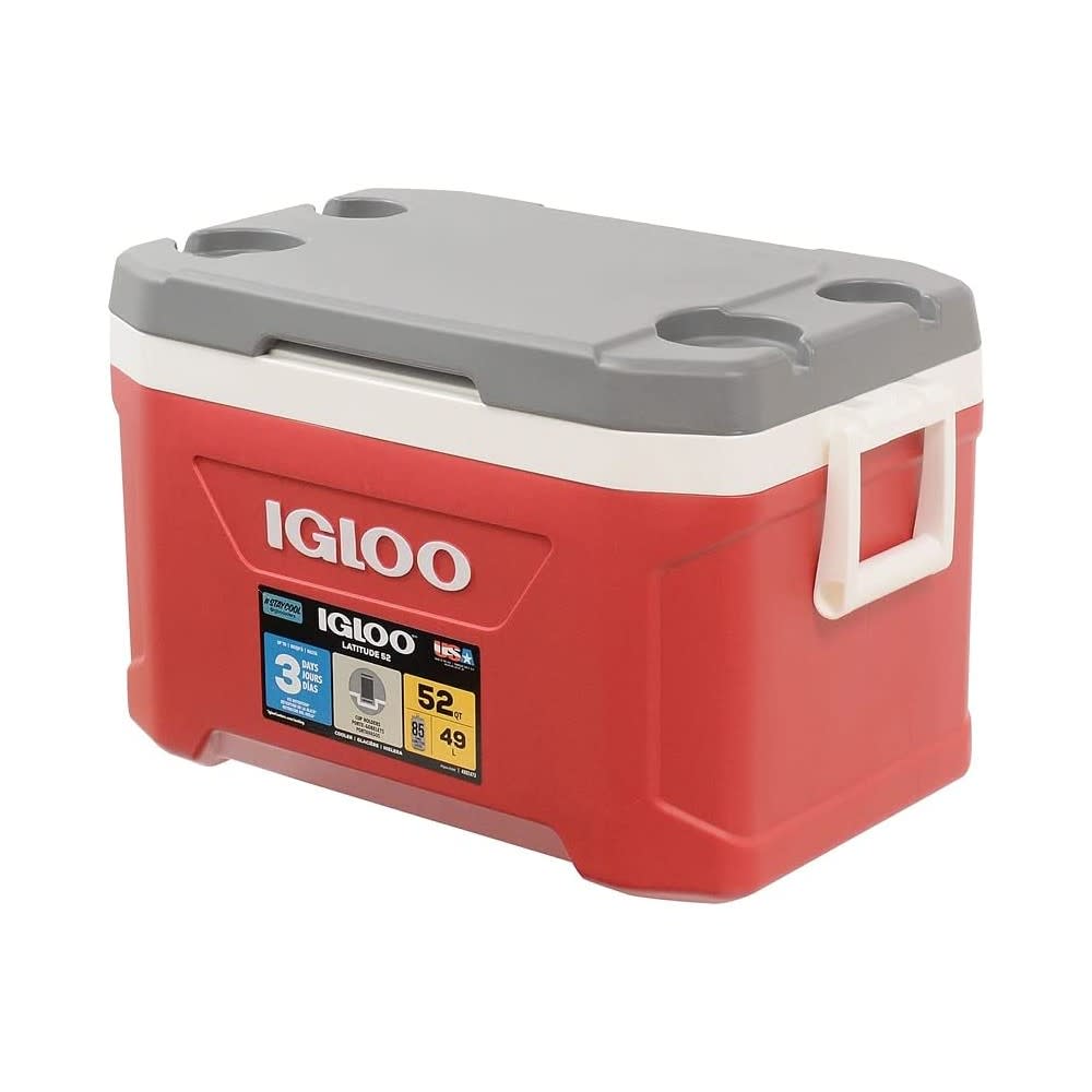 

Igloo Latitude 52 Hard Cooler Industrial Red/Meteorite 52qt