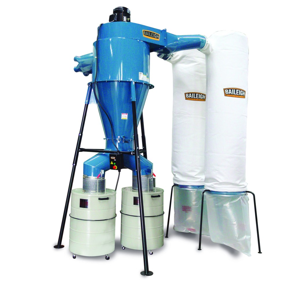 

Baileigh DC-6000C Cyclone Style Dust Collector 440V 3 Phase 10HP