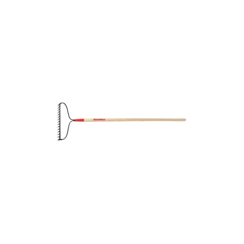 

Razorback 16" 15 Tine Bow Head Rake with 66" Wood Handle