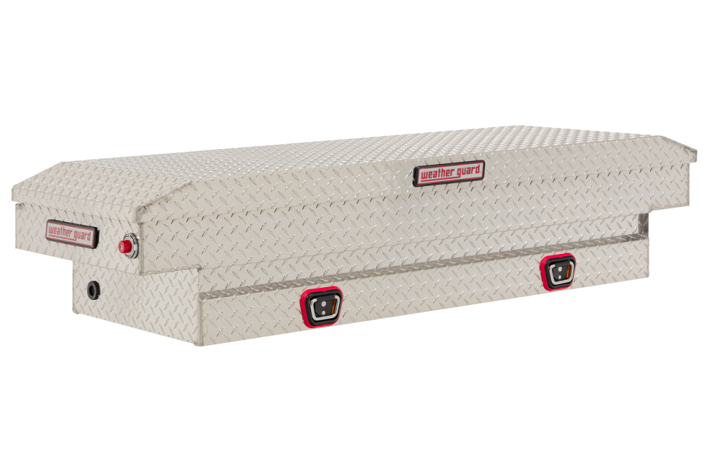 

Weather Guard Saddle Truck Tool Box Aluminum Compact Clear