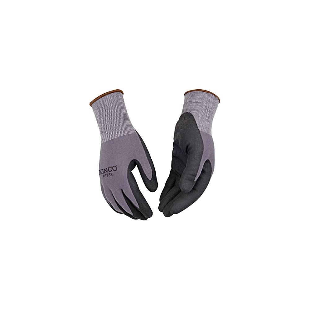 

Kinco Gray/Black Nylon Knit & Micro-Foam Nitrile Palm Glove Large