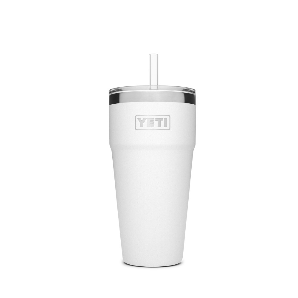 

Yeti Rambler Stackable Cup with Straw Lid 26oz White