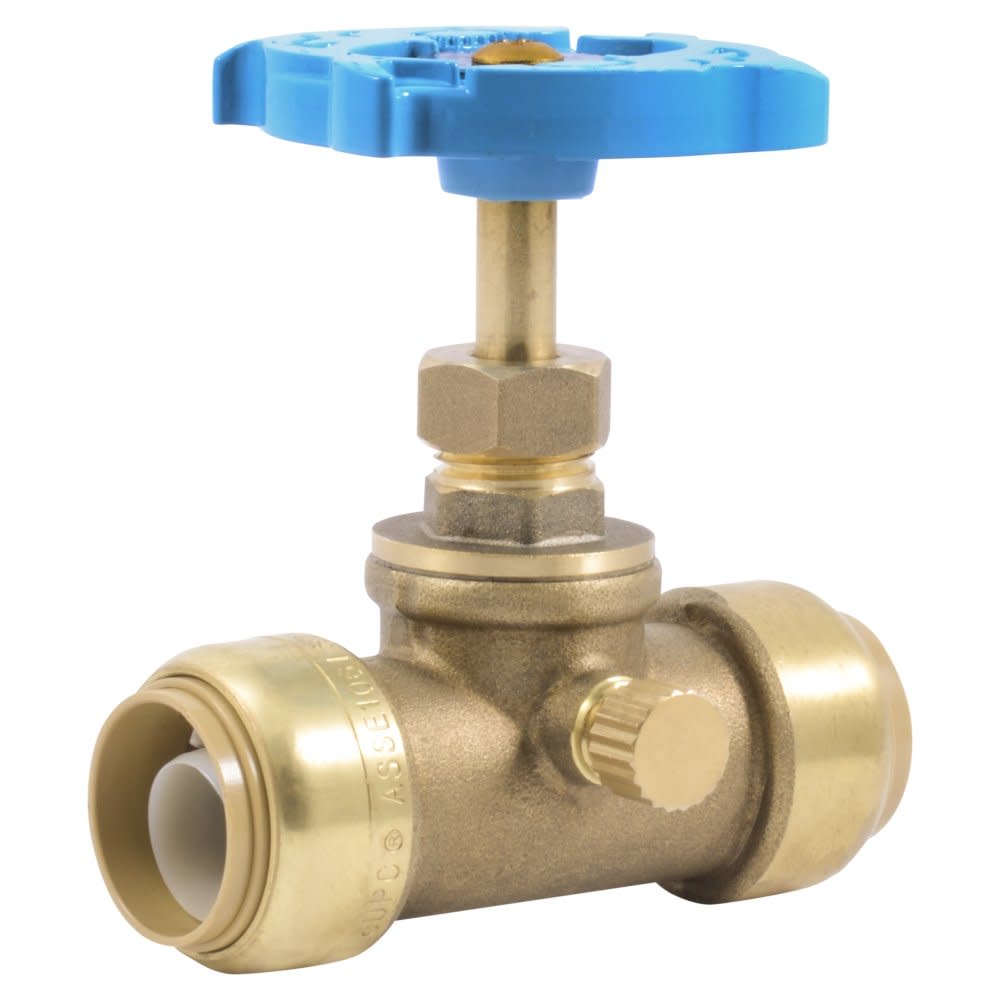 

Sharkbite 3/4" PTC T x 3/4" S Brass Stop & Waste Valve
