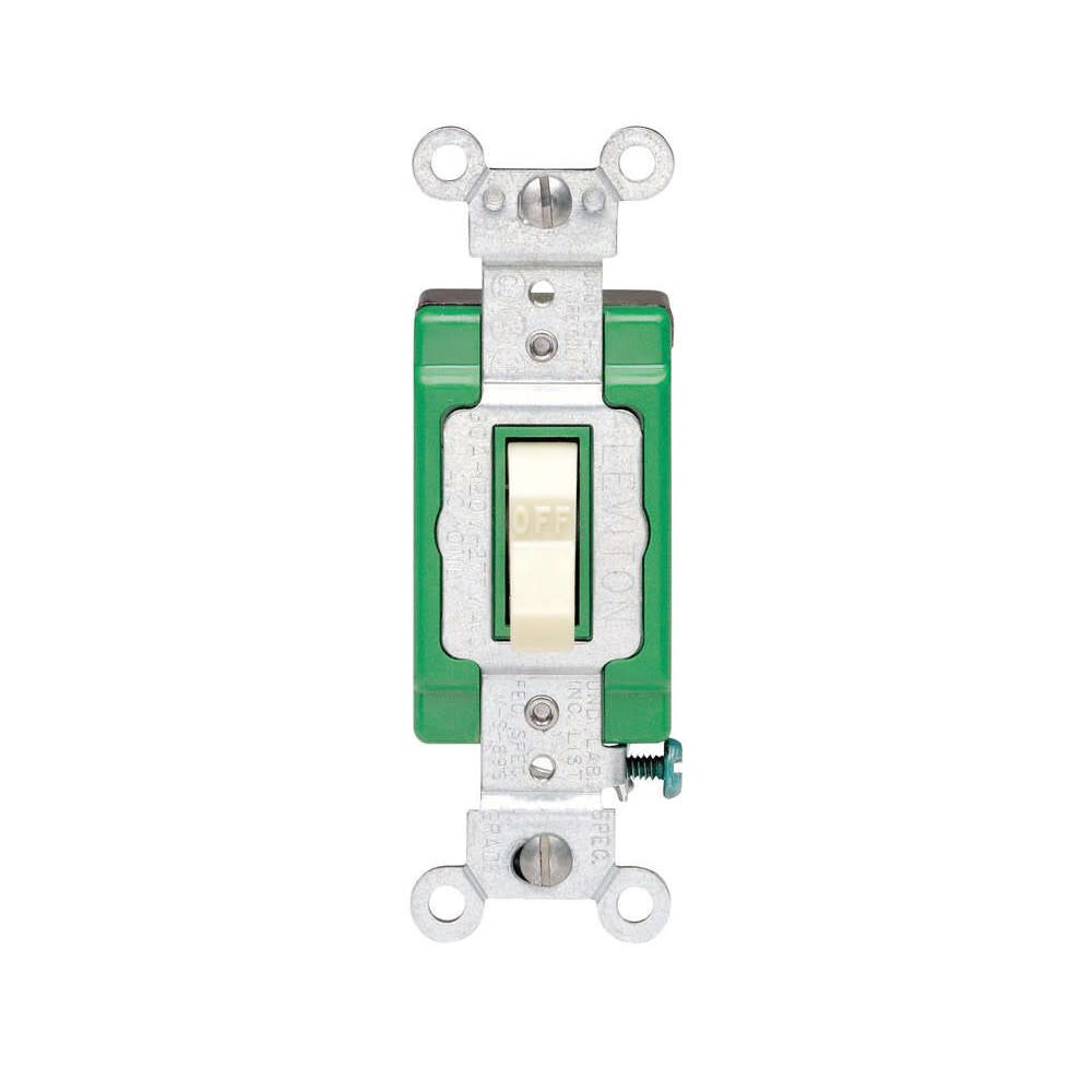 

Leviton Toggle Switch 30A 277V Ivory Double Pole AC Quiet
