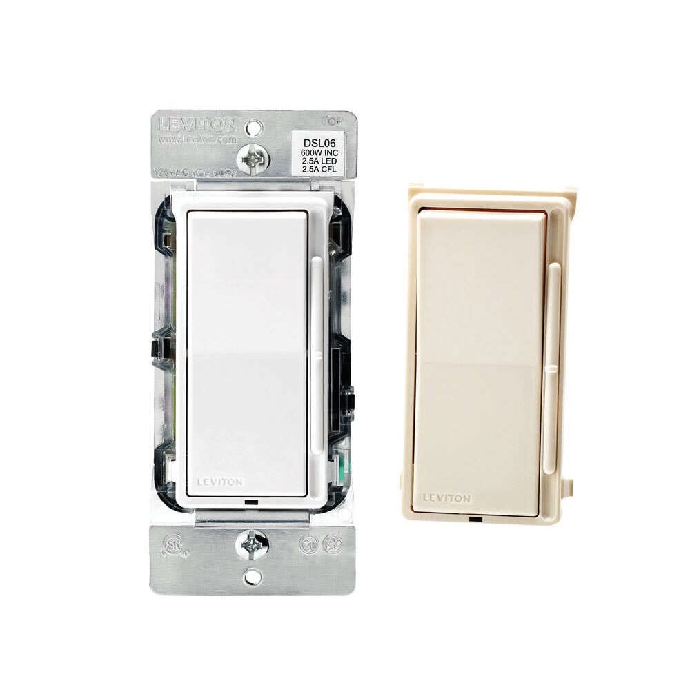 

Leviton Decora Switch 600W Multi-Colored Rocker Dimmer