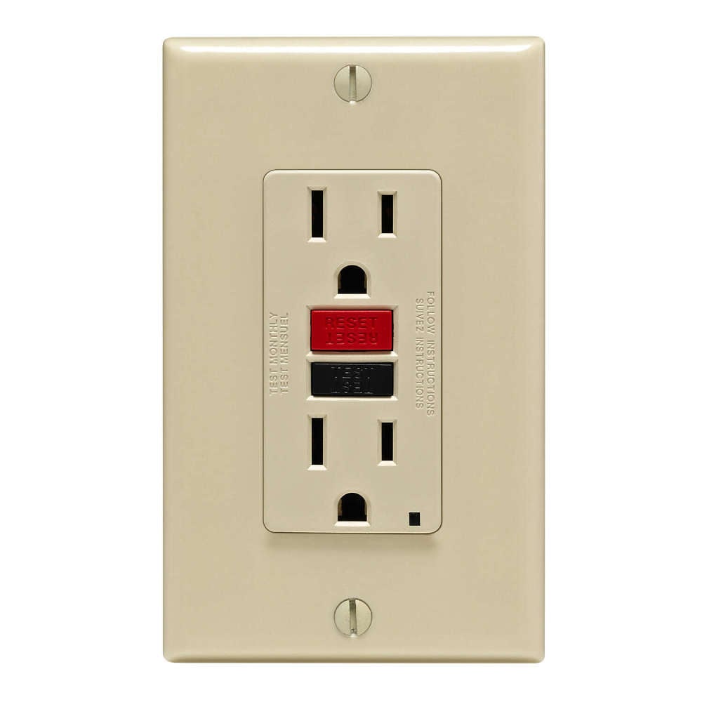 

Leviton SmartlockPro GFCI Outlet 15A 125V Ivory NEMA 5-15R
