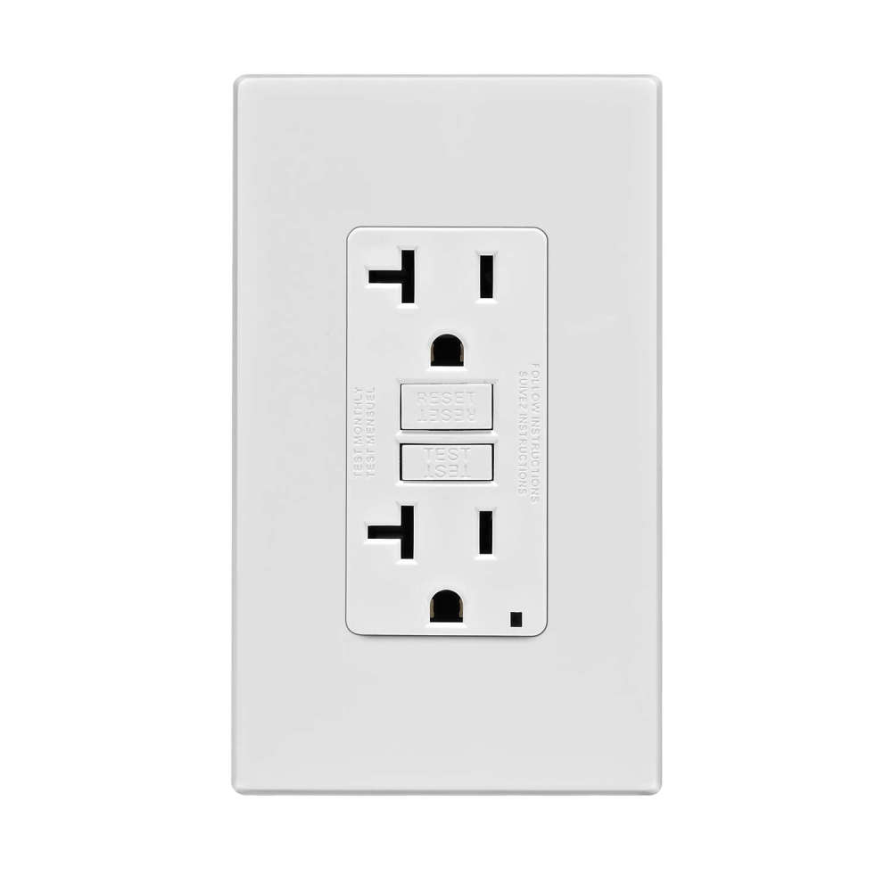 

Leviton SmartlockPro GFCI Outlet 20A 125V White NEMA 5-20R
