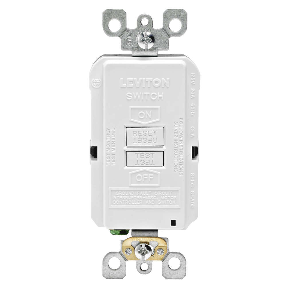

Leviton SmartlockPro GFCI Outlet 20A 125V Duplex White NEMA 5-20R