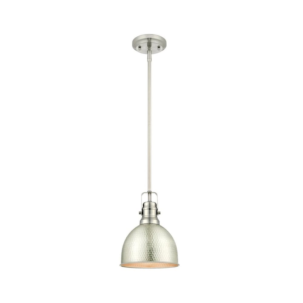 

Westinghouse 60W Hammered Brushed Nickel Madras Mini Pendant