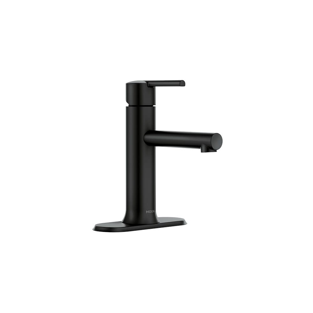 

Moen Arlys Bathroom Faucet Black 1 Handle Low Arc Low Profile