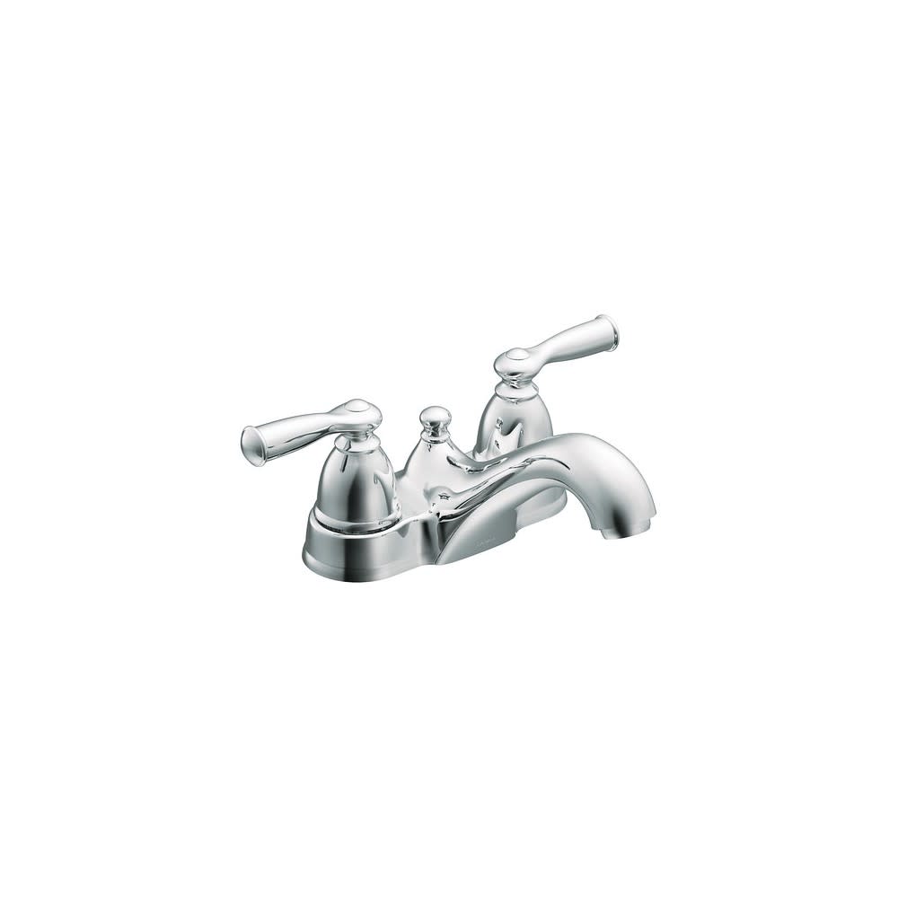 

Moen Banbury Bathroom Lavatory Faucet Chrome 2 Handle Low Arc