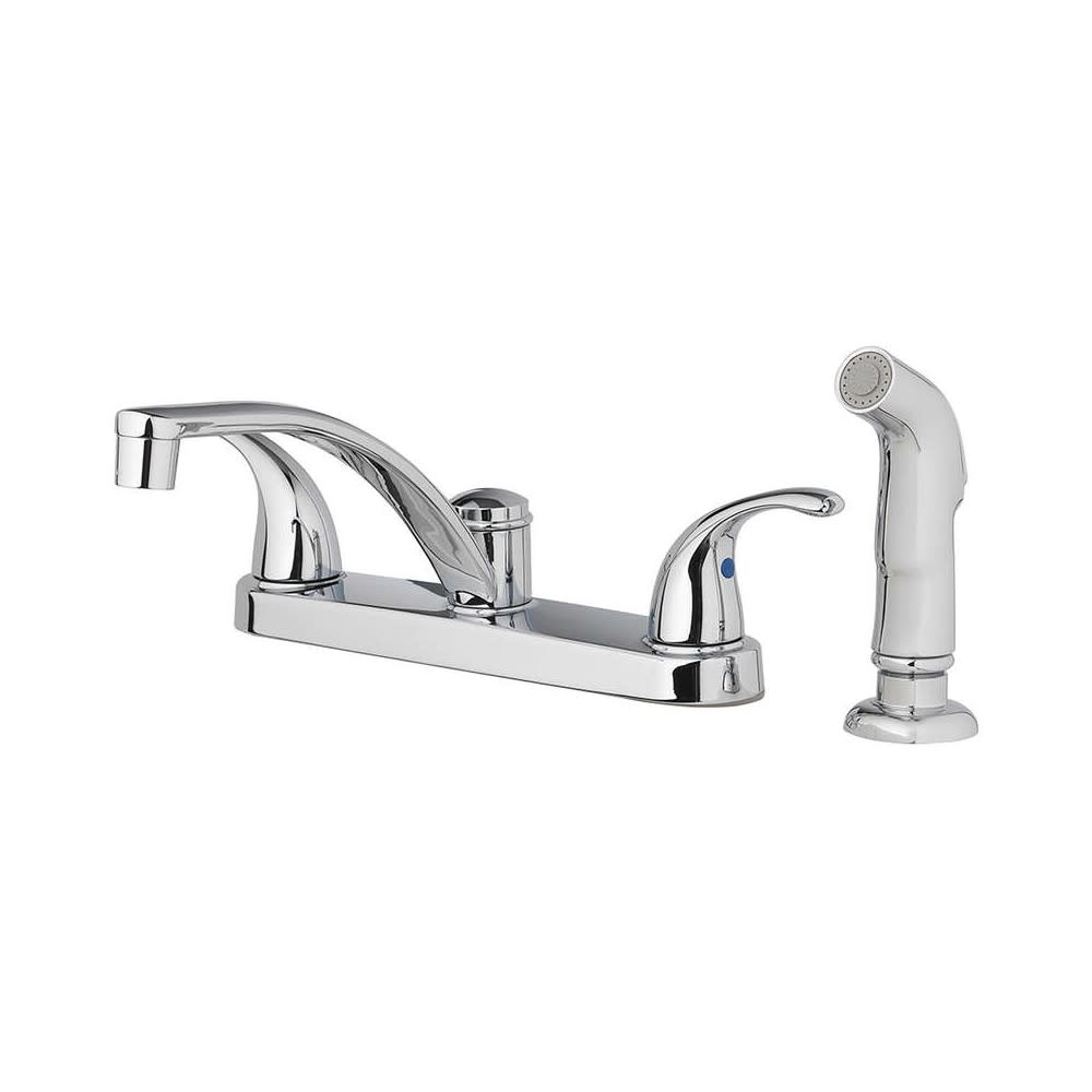 

Oakbrook Coastal Kitchen Faucet Two Handle Chrome