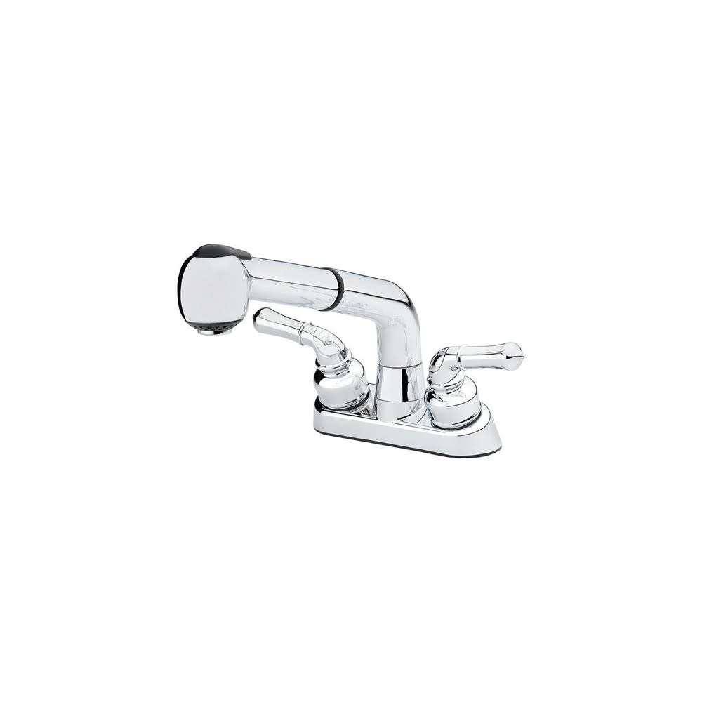 

Homewerks Pullout Laundry Faucet Chrome 2 Handle