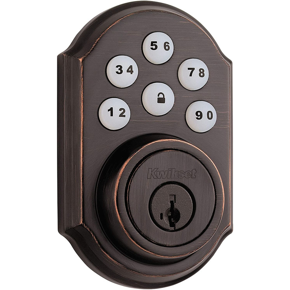 

Kwikset 909 SmartCode Electronic Deadbolt Venetian Bronze