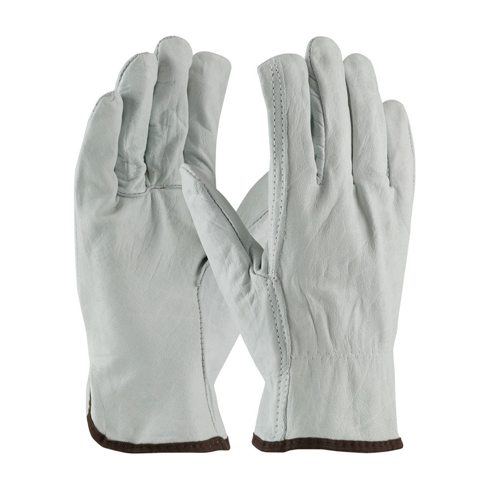 

Protective Industrial Products Drivers Gloves White Economy Top Grain Cowhide Leather Medium