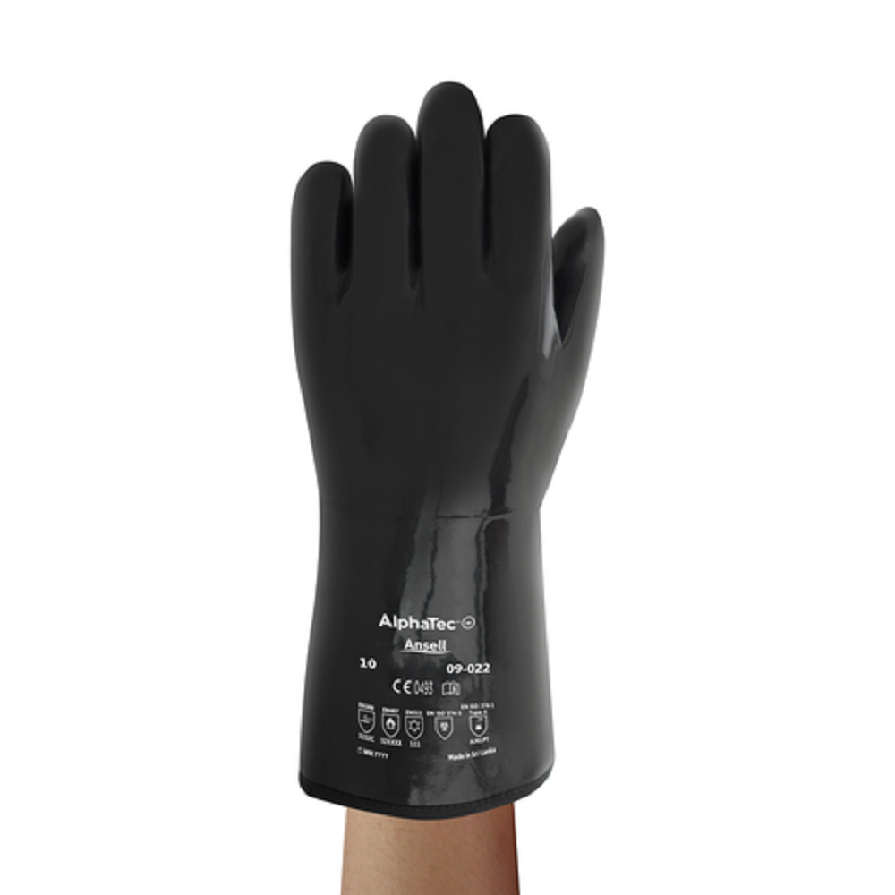 

Ansell Protective Products AlphaTec X-Large Black Gauntlet Chemical Resistant Gloves