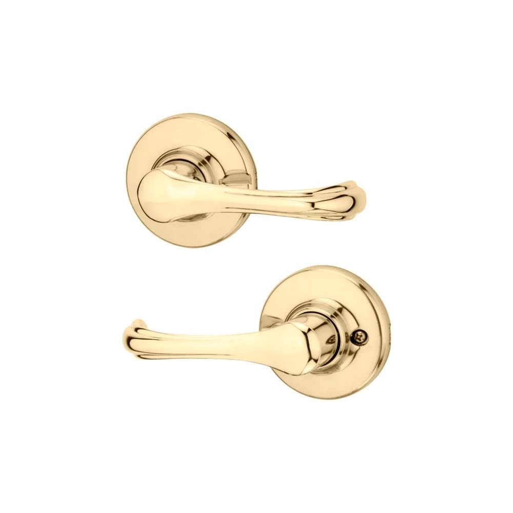 

Kwikset Polished Brass Hall/Closet Dorian Passage Door Lever Set
