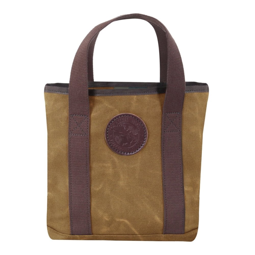 

Duluth Pack 5 Liter Capacity Wax Khaki Short Handles Mini Tote