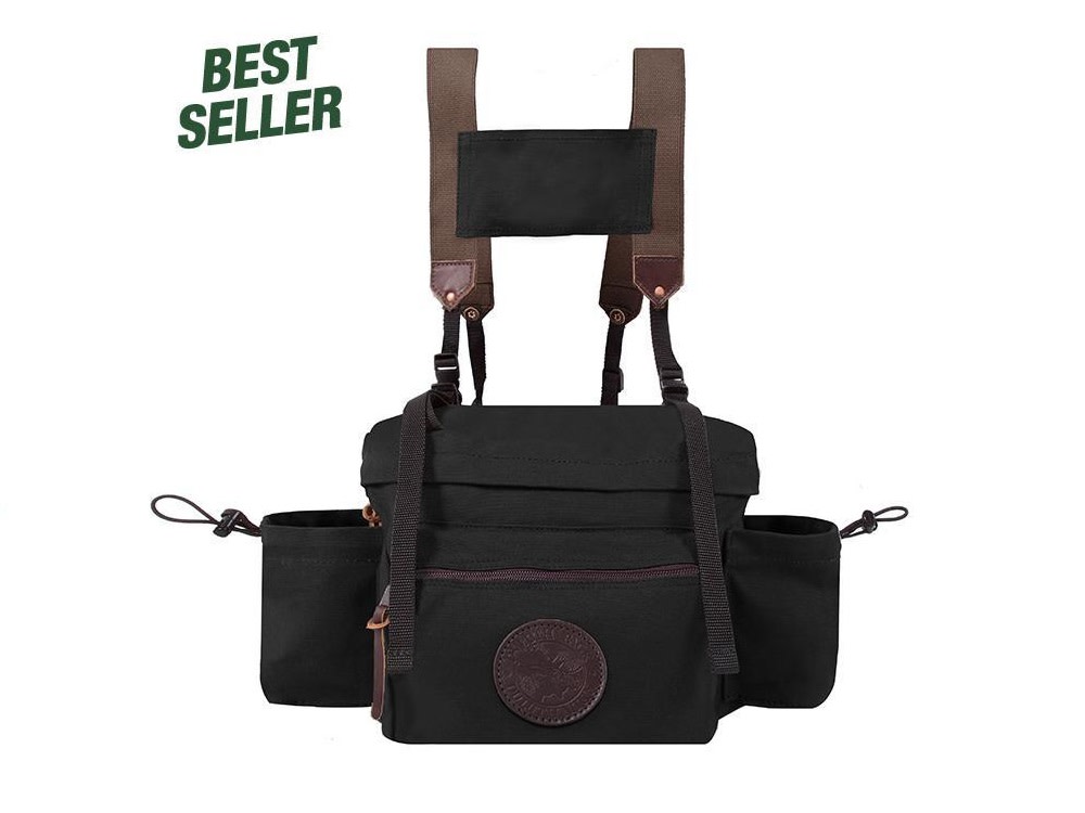 

Duluth Pack 12 Liter Capacity Black Canvas All Day Lumbar Pack