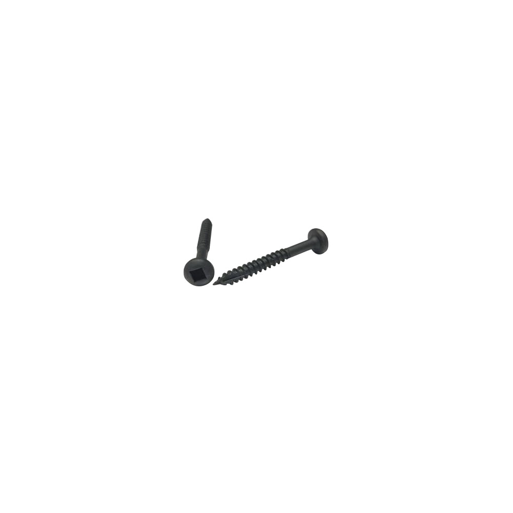 

Deerwood Fasteners #6 x 1-1/2 In. Pan Head Square Drive Black Pocket Hole Screw