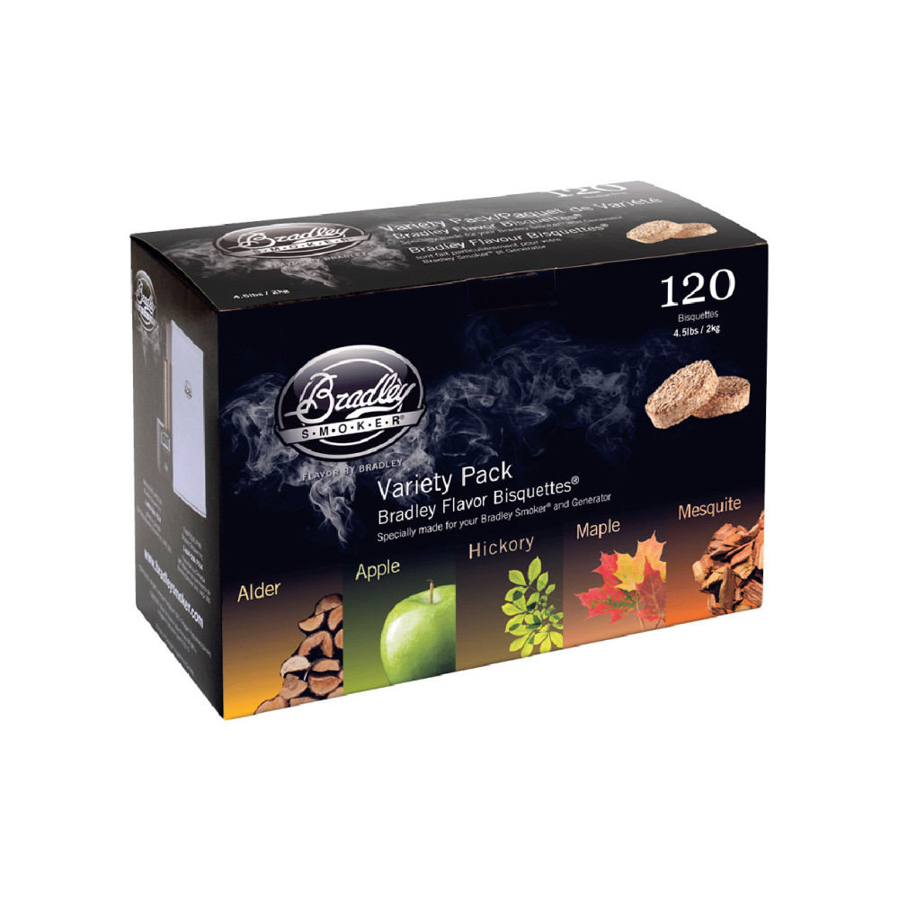 

Bradley Smoker Smoking Bisquettes 5 Variety Pack Wood 120pk
