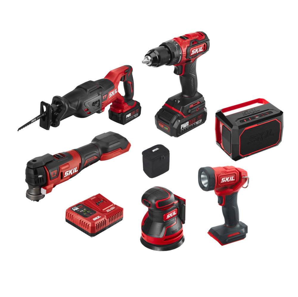 

SKIL PWRCORE 20 Brushless 20V 6 Tool Combo Kit