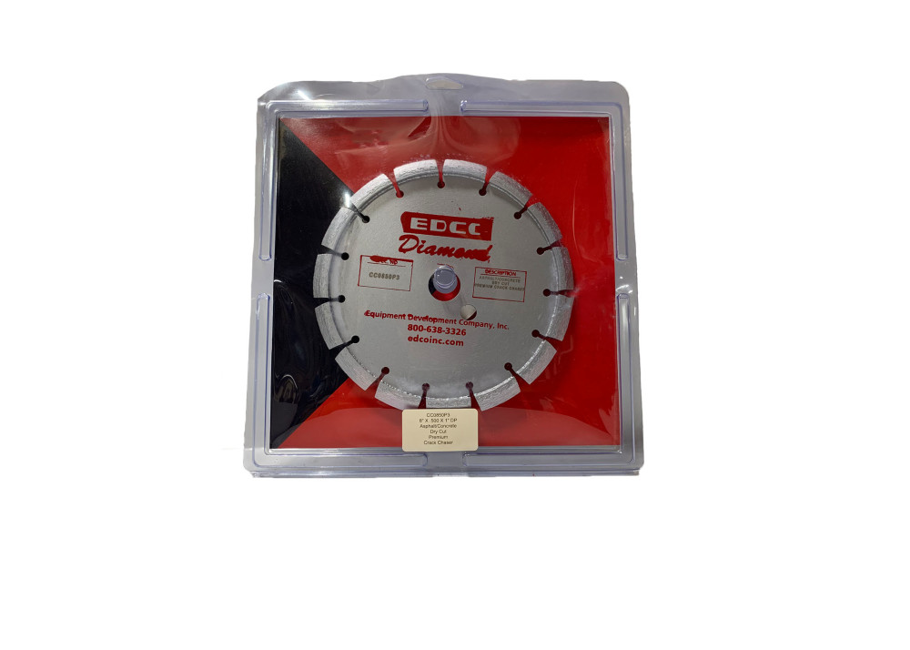 

Edco 8 x .500 x 1" V-Grooved Diamond Blade - Cured