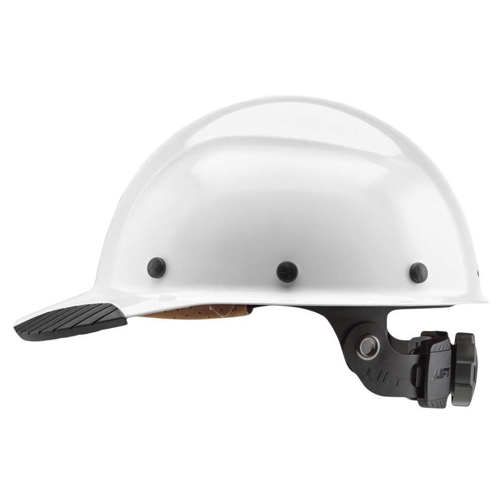 

Lift Safety Hard Hat DAX White Fiber Resin Cap Style