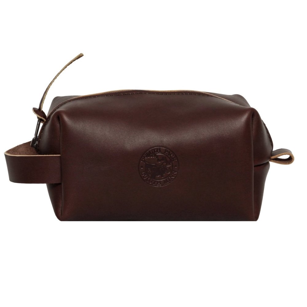 

Duluth Pack 1 Liter Capacity Brown Small Leather Travel Kit Bag
