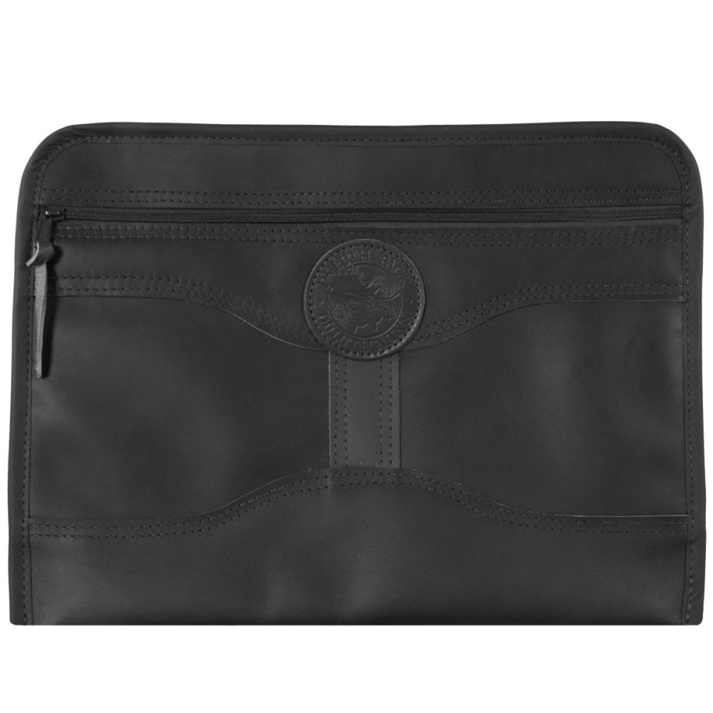 

Duluth Pack Black Smooth Leather Document Brief