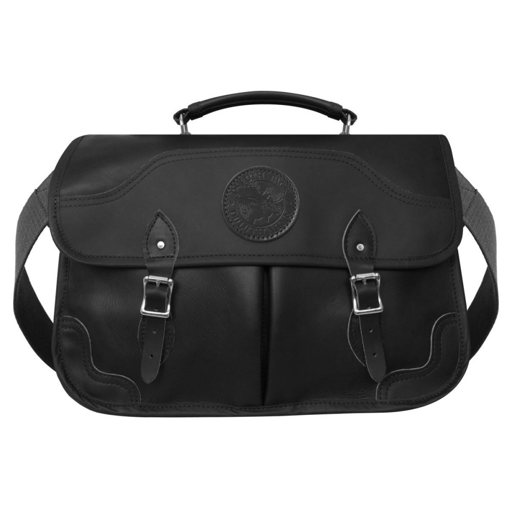 

Duluth Pack 15 Liter Capacity Black Leather Executive Briefcase