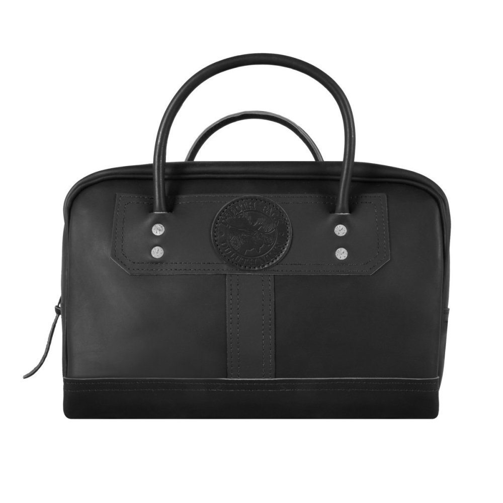 

Duluth Pack 18 Liter Capacity Black Smooth Leather Doctor's Weekend Bag