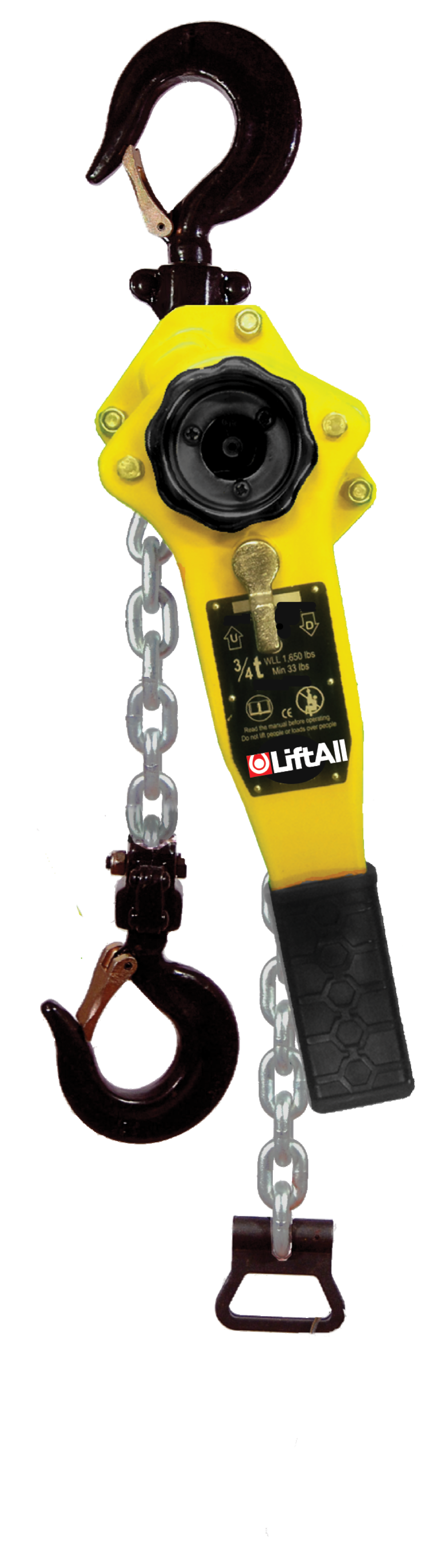 

Lift-All 3/4 Ton Lever Chain Hoist 10-Ft. Lift