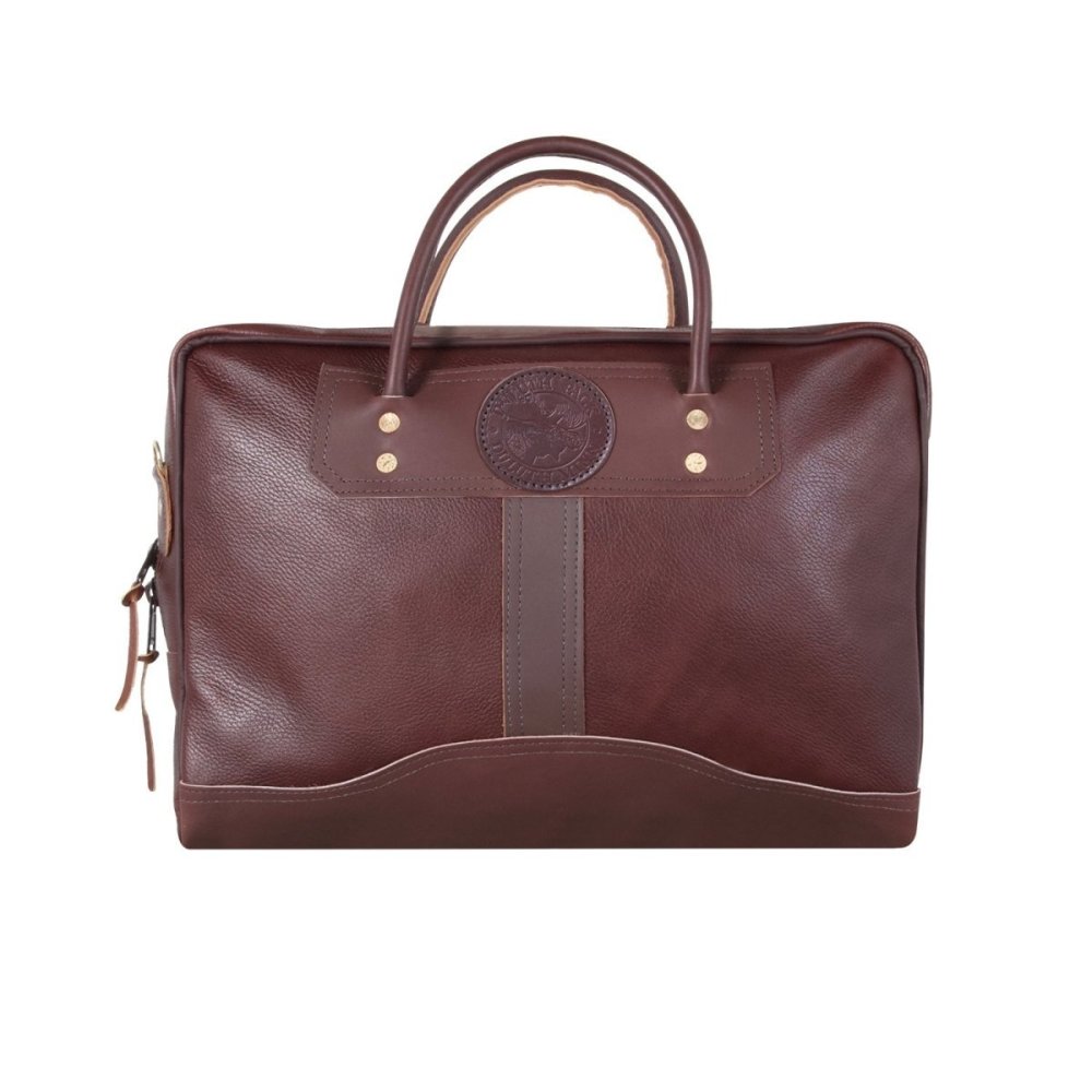 

Duluth Pack 14 Liter Capacity Brown Traveler's Medium Pebbled Leather Briefcase