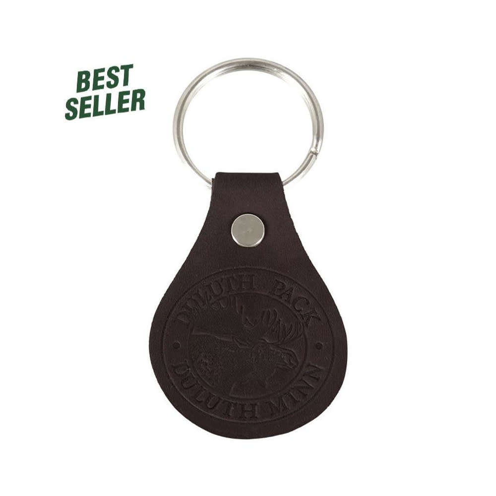 

Duluth Pack Brown Smooth Leather Key Fob